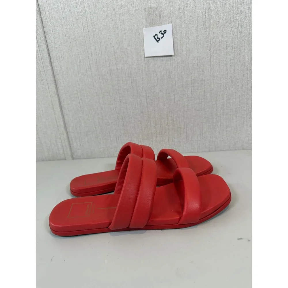 Dolce Vita Adore Slide Sandal In Orange Red‎ Size 9.5